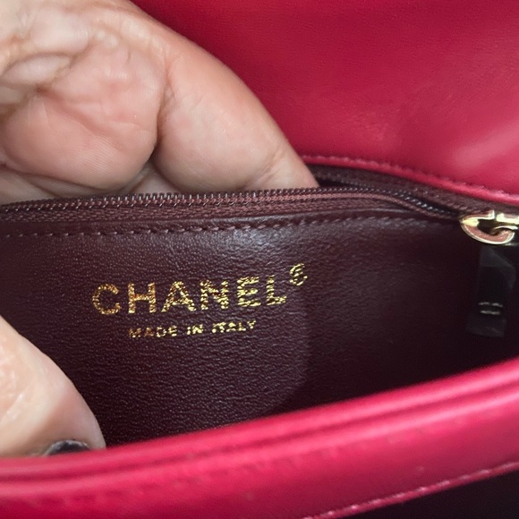 🩷🩷Chanel Pink W/Gold hardware Small Trendy Top Handle Bag - Picture 11 of 16